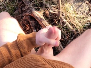 Johann Wood | Delicious cumload in the warm spring sun