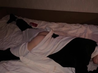 Fucked stepbrother with a big cock very hard and cum