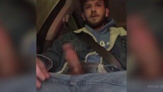 I Asked The Uber Driver to Let Me Jack Off My Cock in His Car & He Gave Me a Handjob & I Cum HUGE!